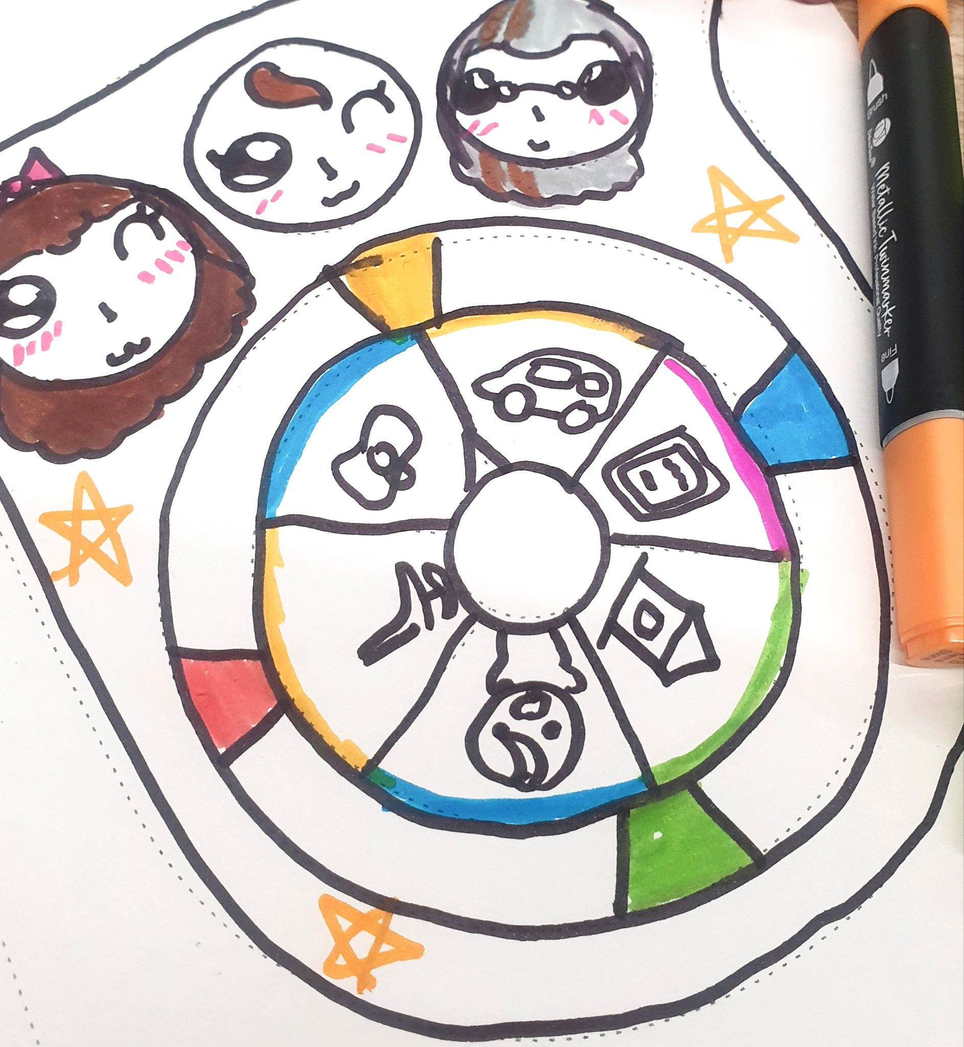 Un blason dessiné pendant l’atelier
