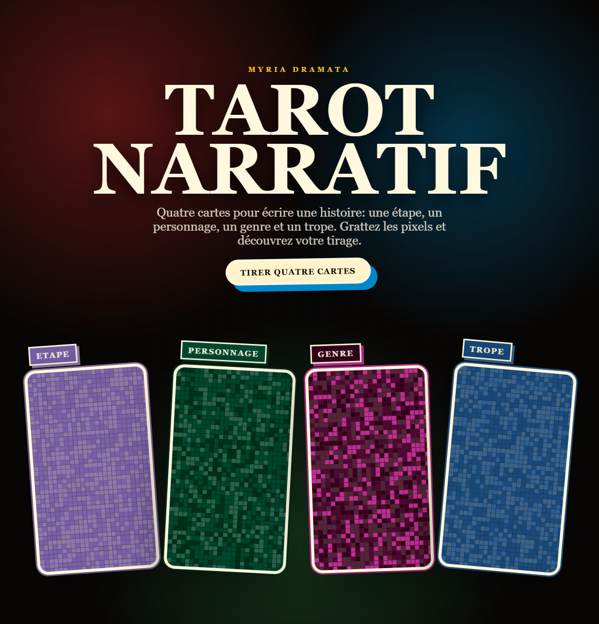 Myria Dramata narrative tarot